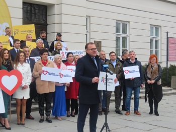 Konferencja prasowa Radosława Witkowskiego